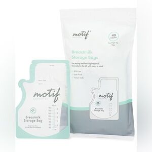 Motif Medical, 100 Milk Storage Bags 8 oz Milk Freezer Bag with Easy Pour Spout